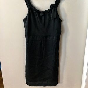 Black loft dress with flowers